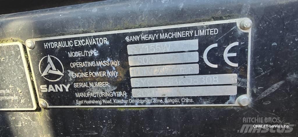 Sany SY 155 W Колёсные экскаваторы