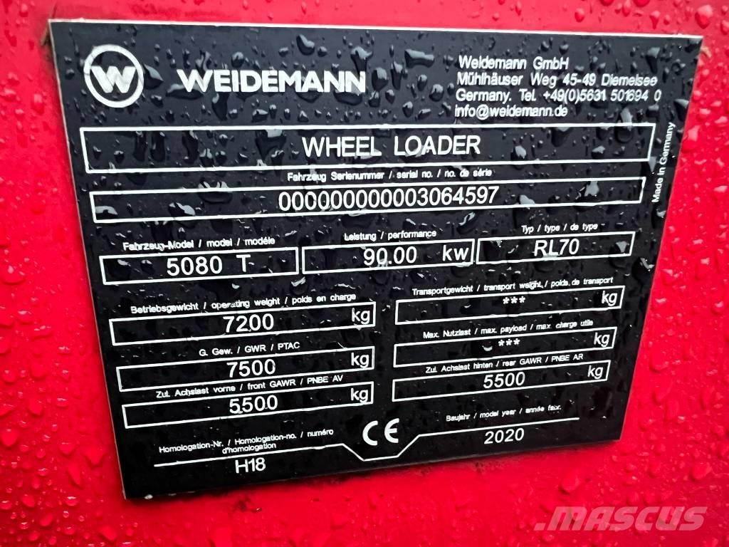Weidemann 5080T Телескопические фронтальные погрузчики