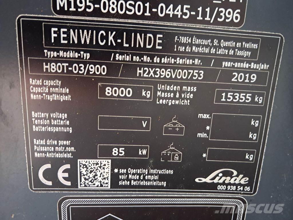 Linde H80T/03-900 Газовые погрузчики