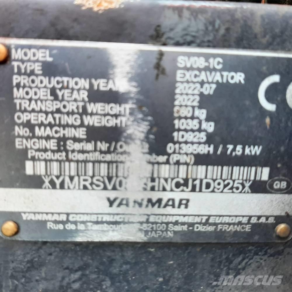 Yanmar SV 08 Мини-экскаваторы