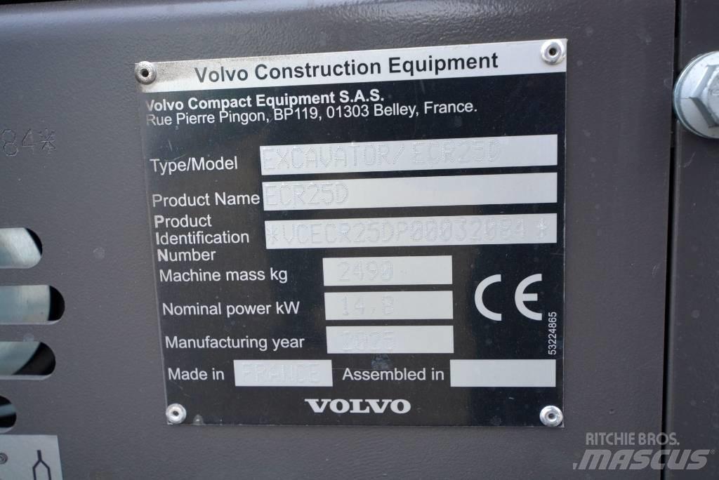 Volvo ECR 25 D Мини-экскаваторы