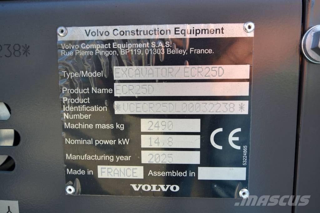 Volvo ECR 25 D Мини-экскаваторы