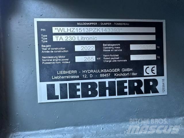 Liebherr TA 230 Шарнирно-сочленённые самосвалы