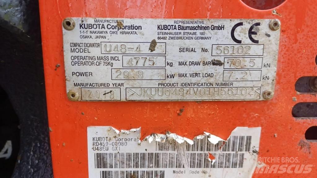 Kubota U 48-4 Мини-экскаваторы