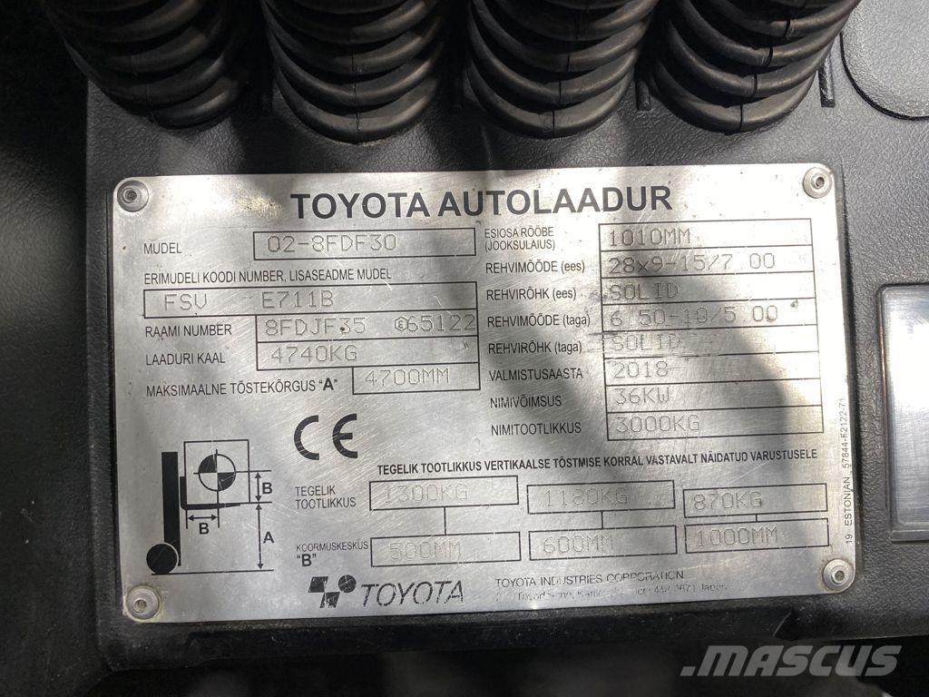 Toyota 02-8FDF30 Дизельные погрузчики