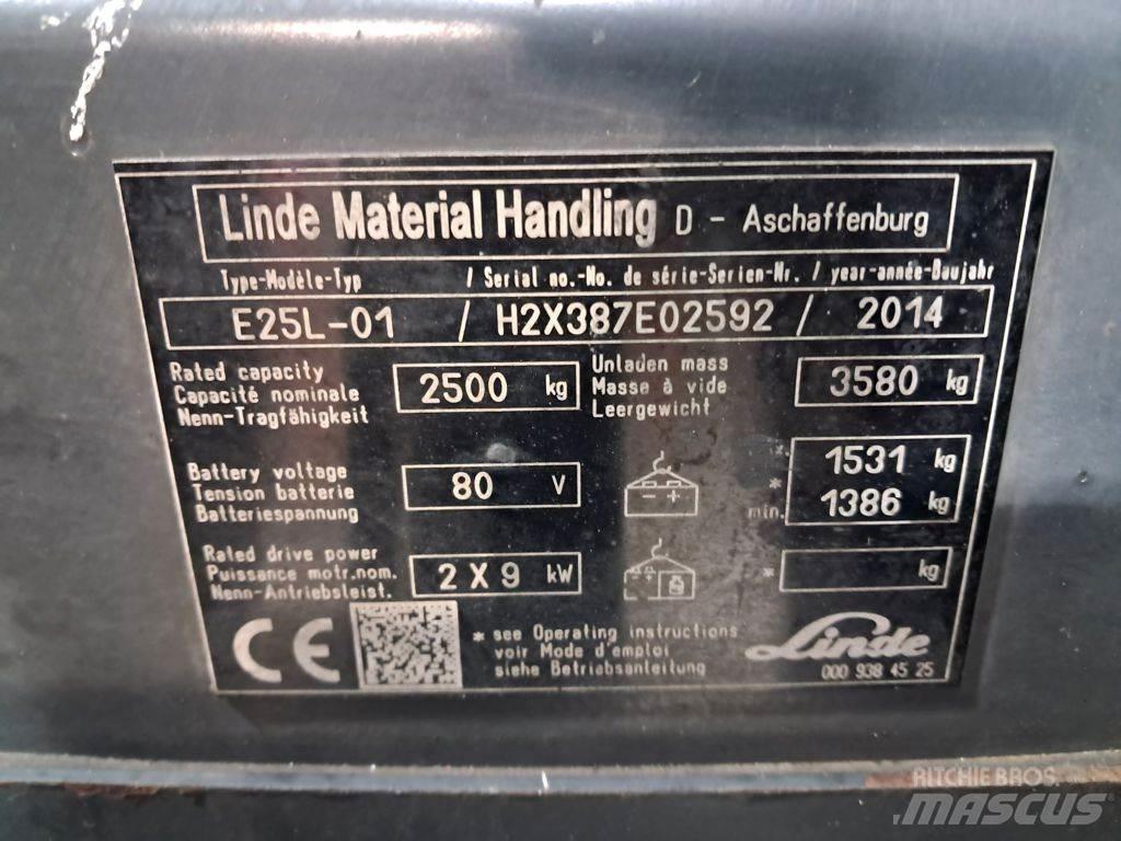 Linde E25L-01 Электропогрузчики