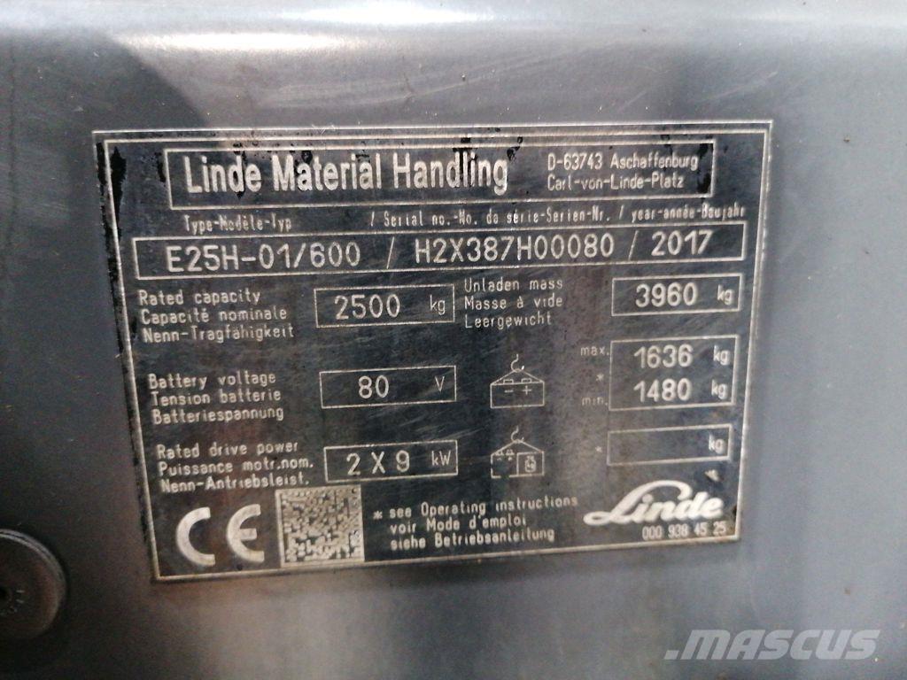 Linde E25H-01/600 Электропогрузчики