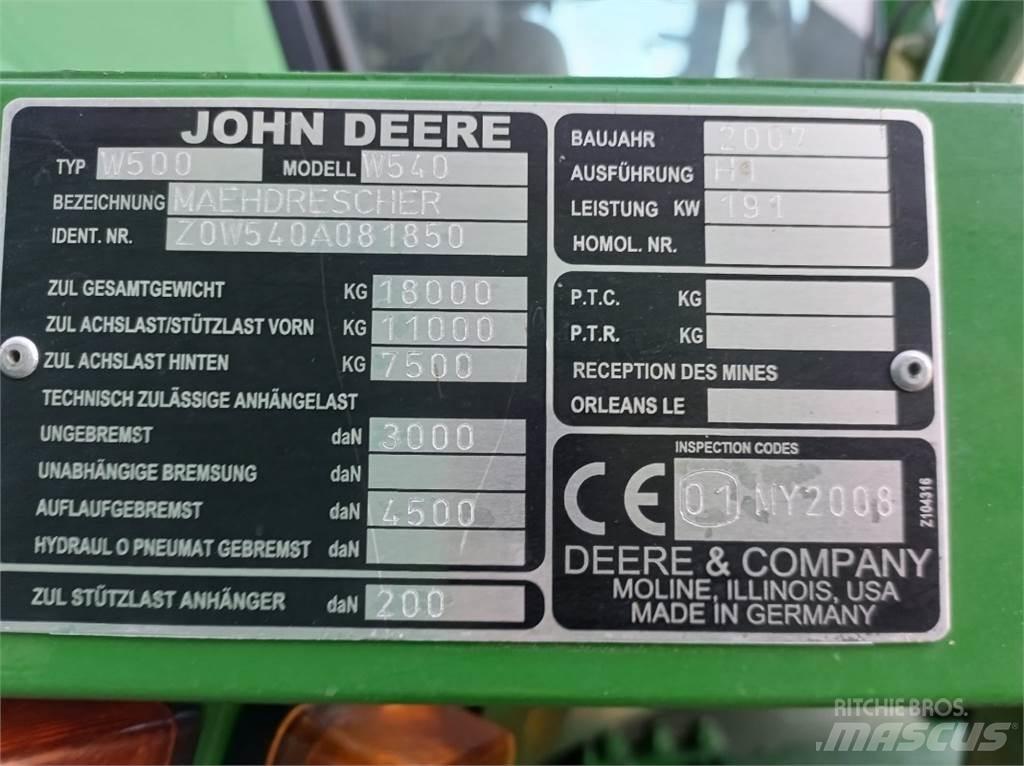 John Deere W540 Зерноуборочные комбайны