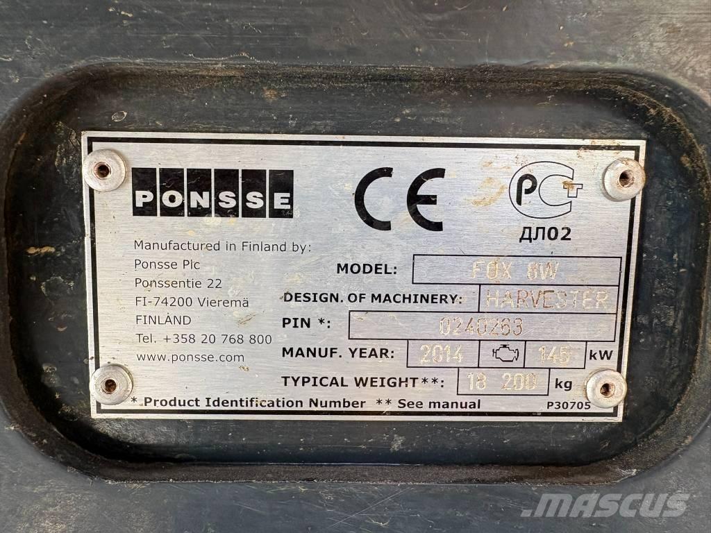 Ponsse Fox Харвестеры