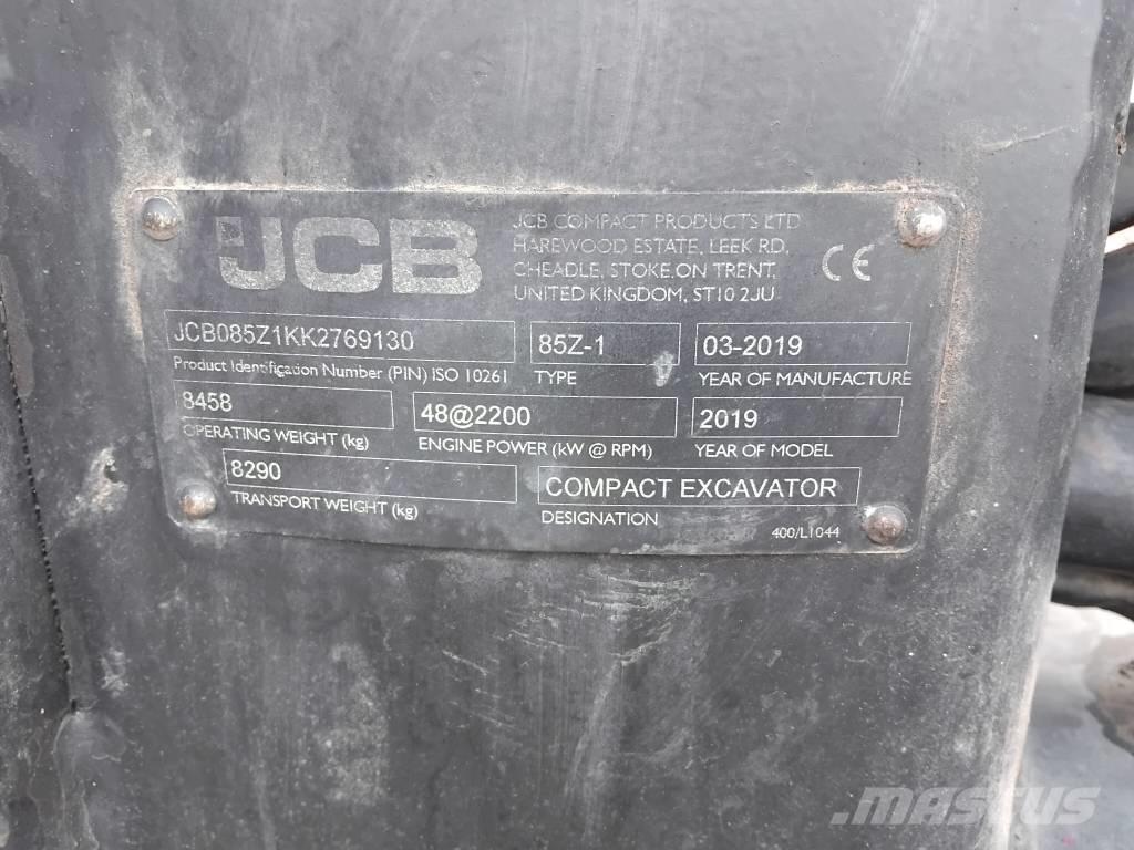 JCB 85 Z Мини-экскаваторы