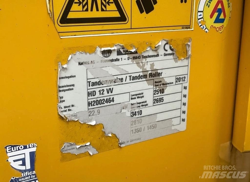 Hamm HD 12 VV Катки тротуарные
