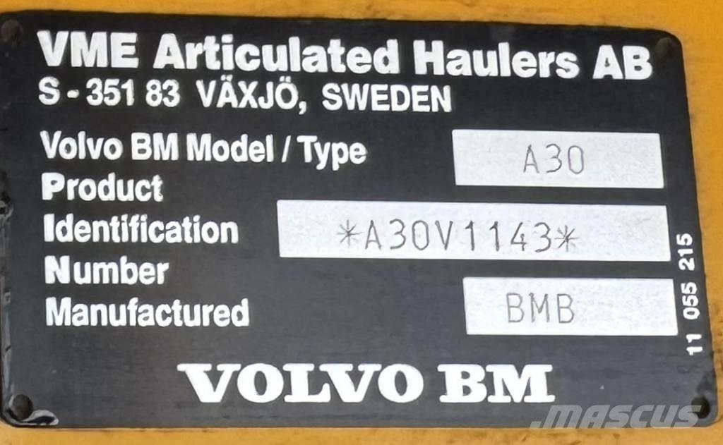 Volvo A 30 Шарнирно-сочленённые самосвалы