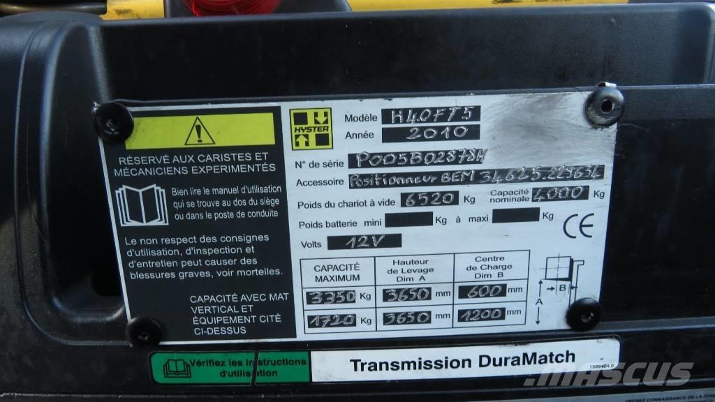Hyster H4.0FT5 Газовые погрузчики