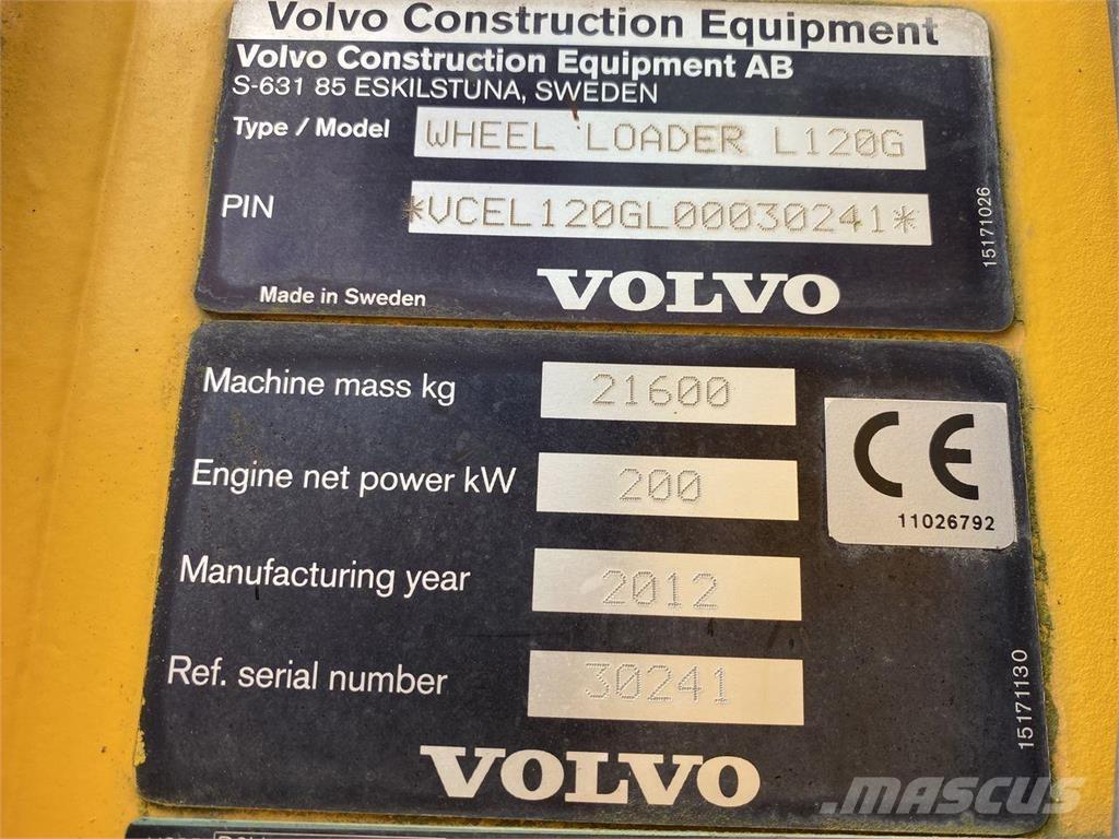 Volvo L120G Фронтальные погрузчики