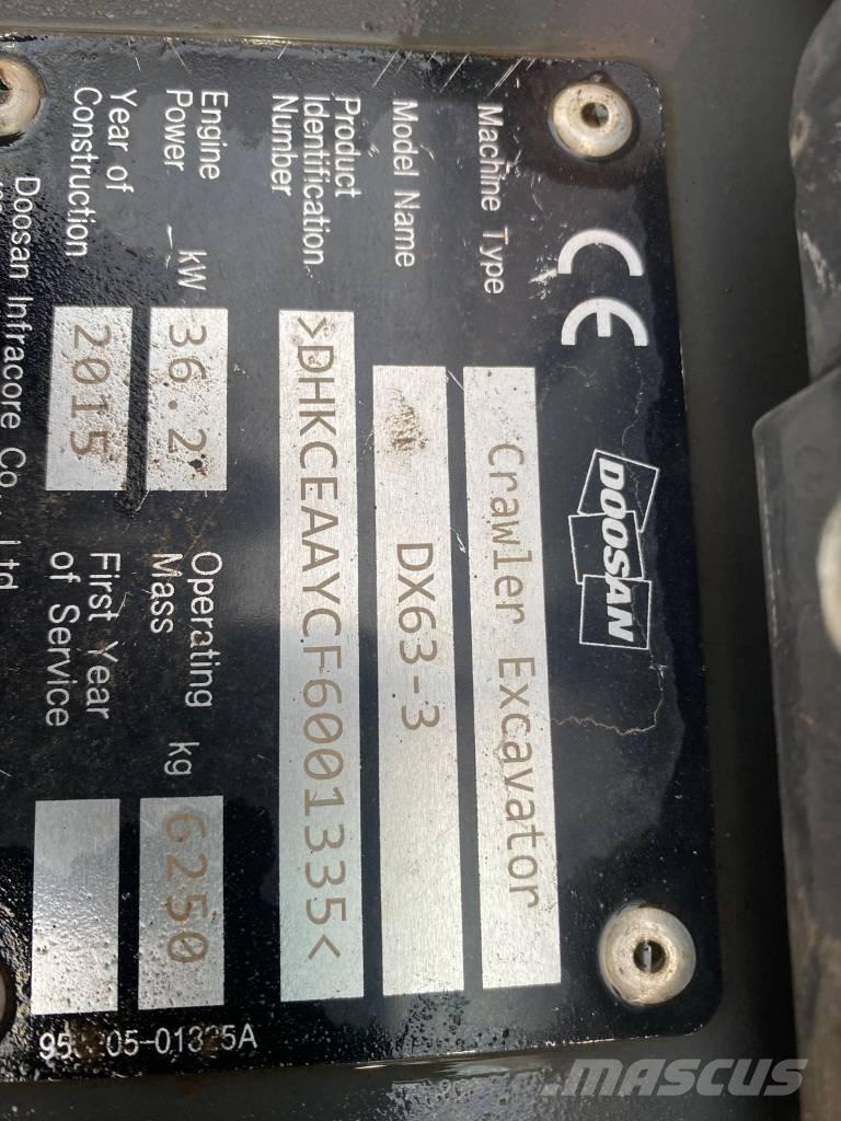 Doosan DX 63-3 Мини-экскаваторы