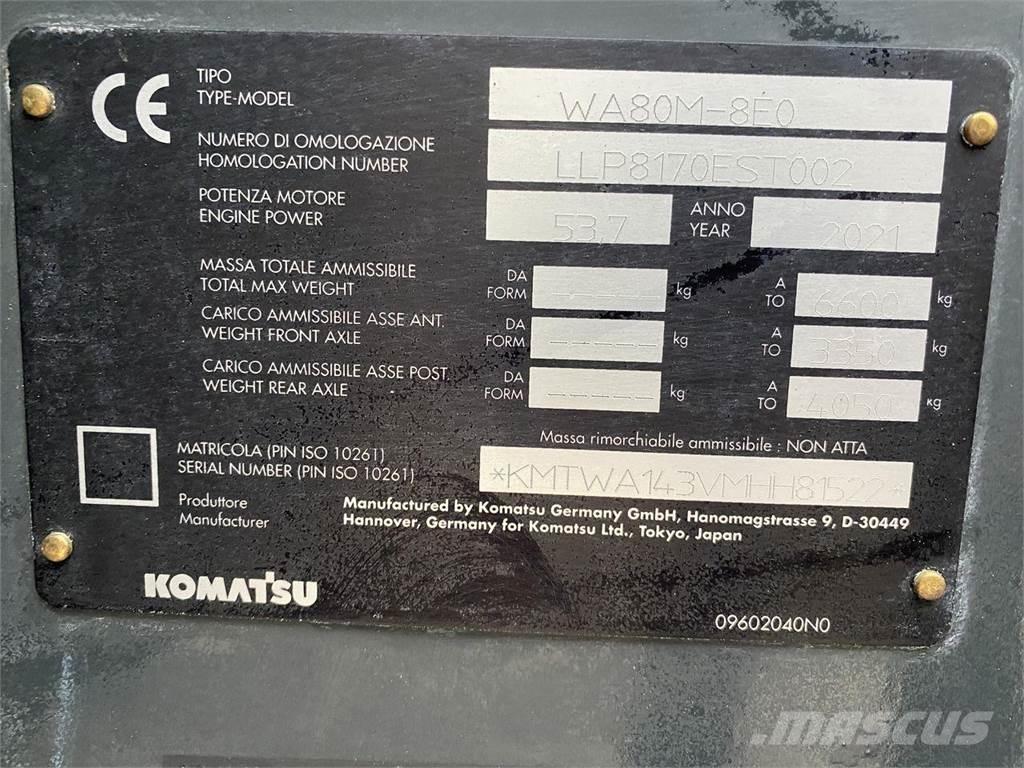Komatsu WA80M-8EO Многофункциональные сельскохозяйственные погрузчики