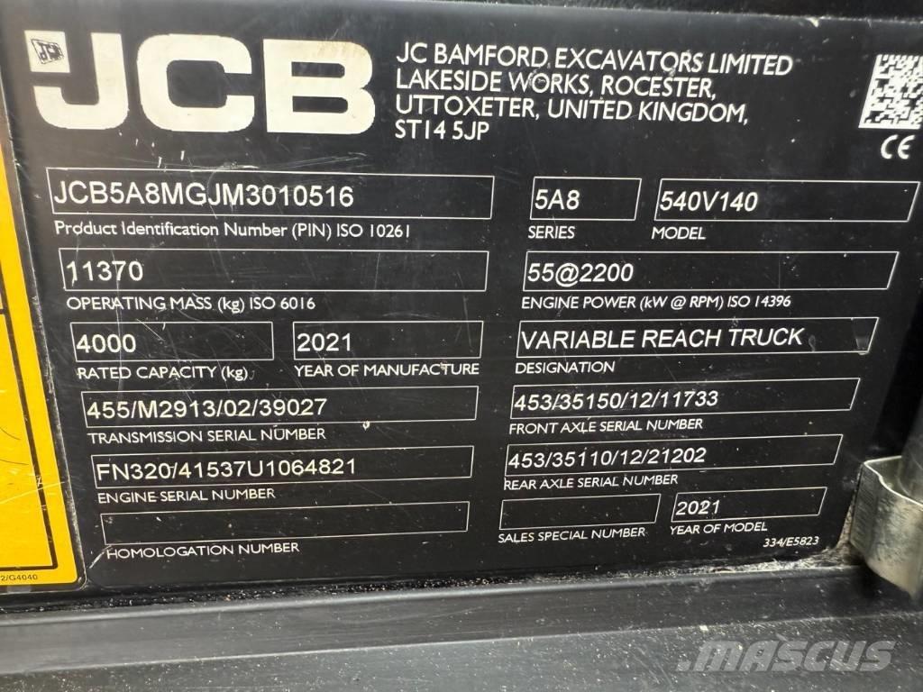 JCB 540-140 Телескопические погрузчики