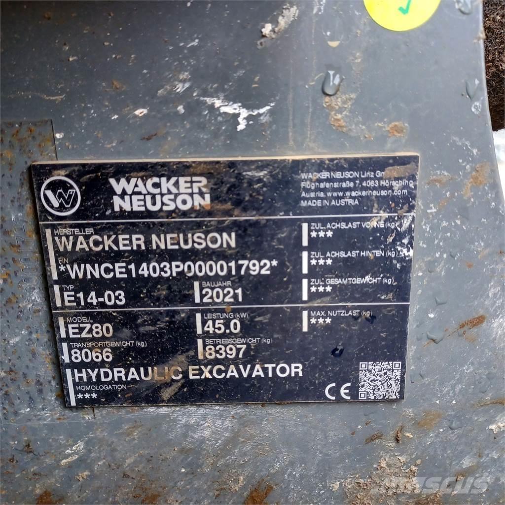 Wacker Neuson EZ80 Гусеничные экскаваторы