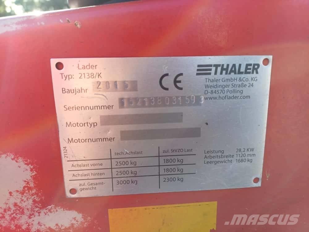 Thaler 2138/K Фронтальные погрузчики
