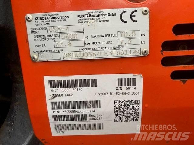 Kubota U 55-4 Мини-экскаваторы