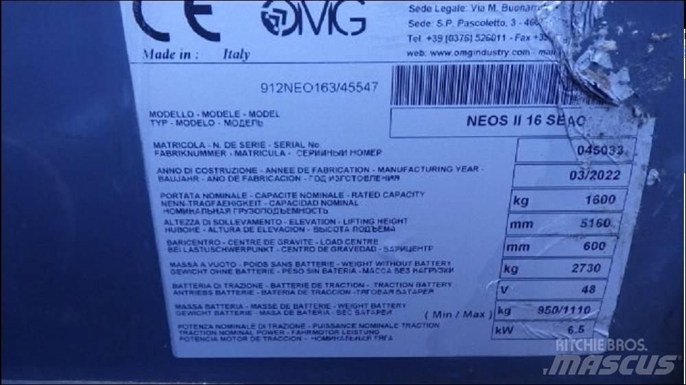 OMG NEOS II 16 SAEC Электропогрузчики