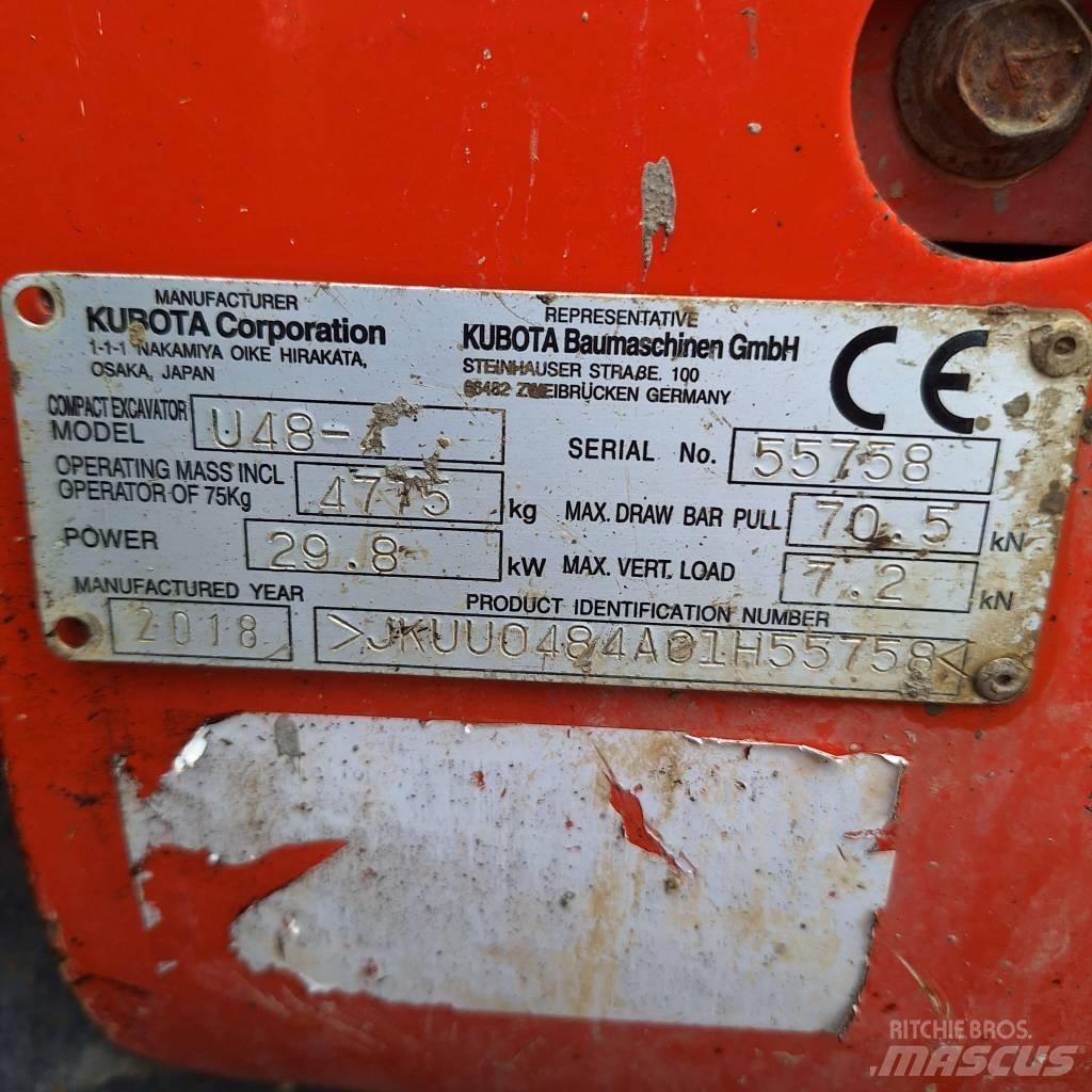Kubota U 48-4 Мини-экскаваторы