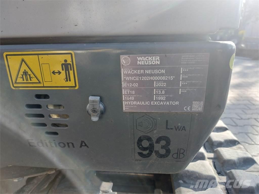 Wacker Neuson ET18 Гусеничные экскаваторы