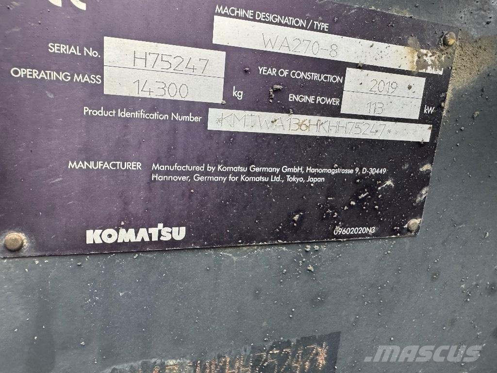 Komatsu WA 270-8 Фронтальные погрузчики