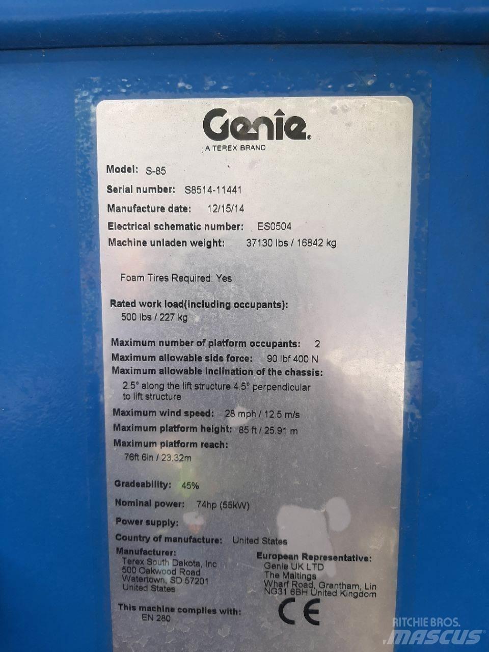 Genie S85 Телескопические подъемники