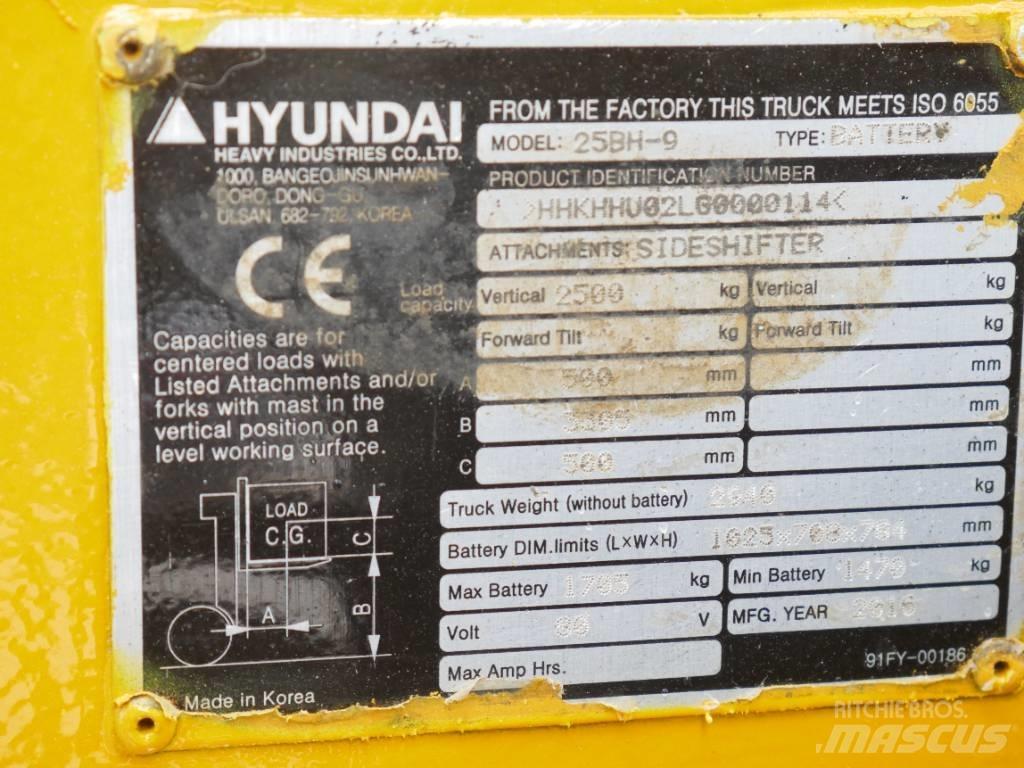 Hyundai 25 BH-9 Электропогрузчики