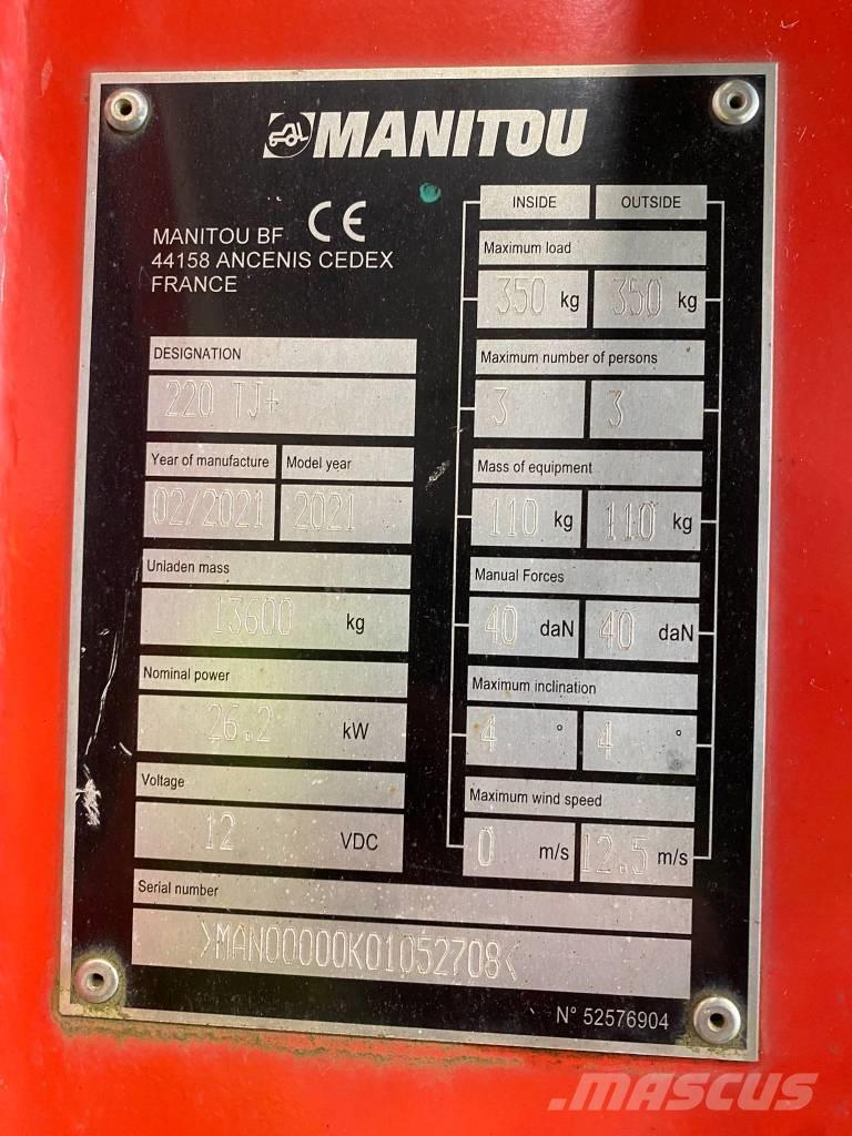 Manitou 220 TJ Коленчатые подъемники
