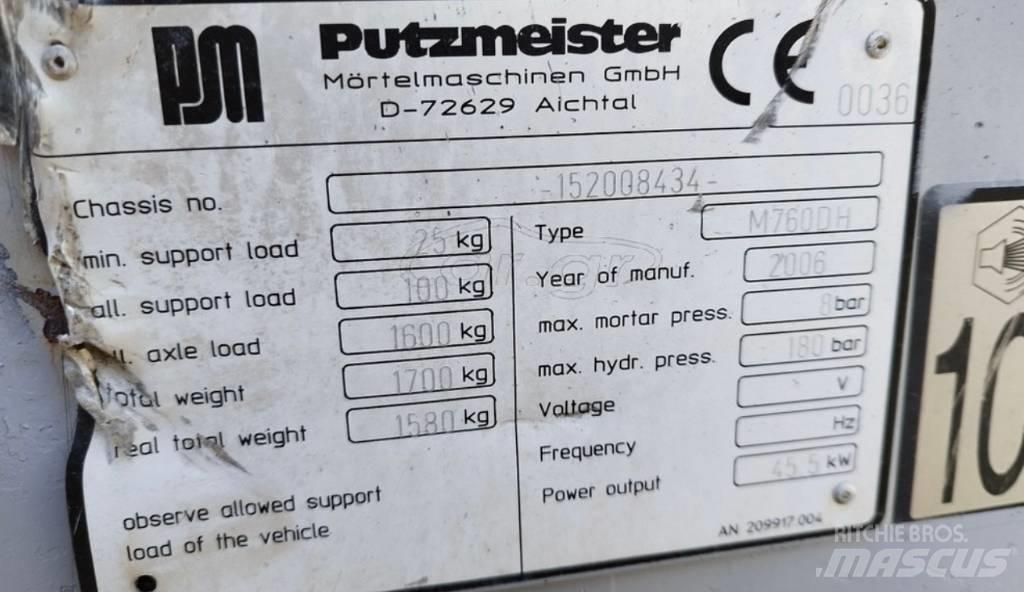 Putzmeister 760 Шнековые насосы