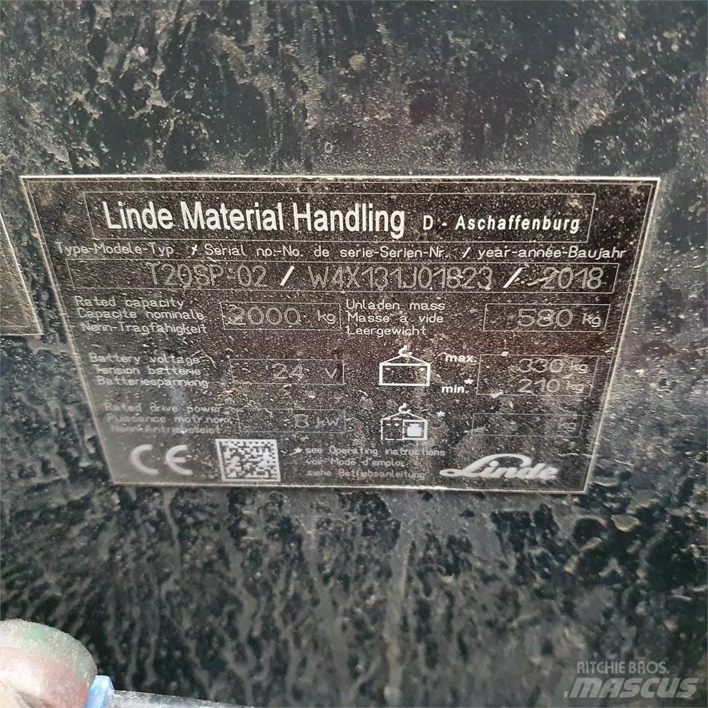 Linde T20SP kurz Ручные электрические тележки