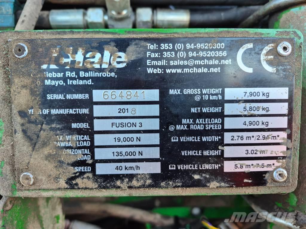 McHale Fusion 3 Рулонные пресс-подборщики