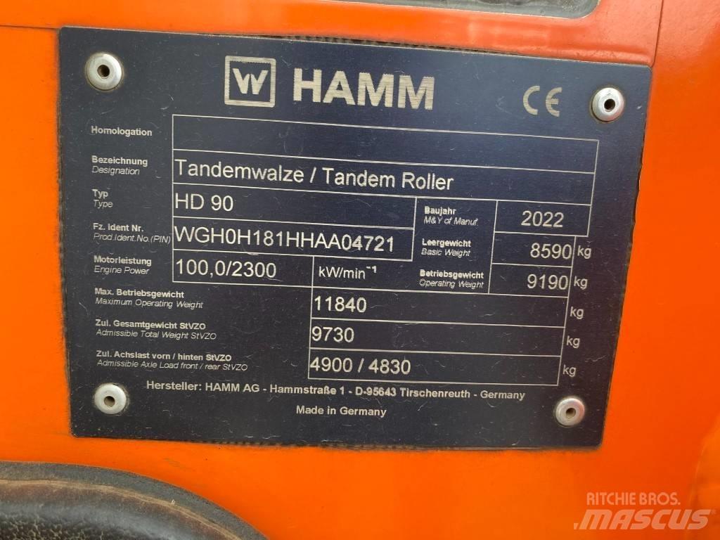 Hamm HD 90 Катки тротуарные