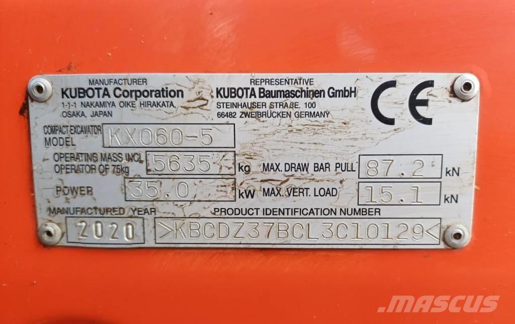 Kubota KX 060-5 Мини-экскаваторы