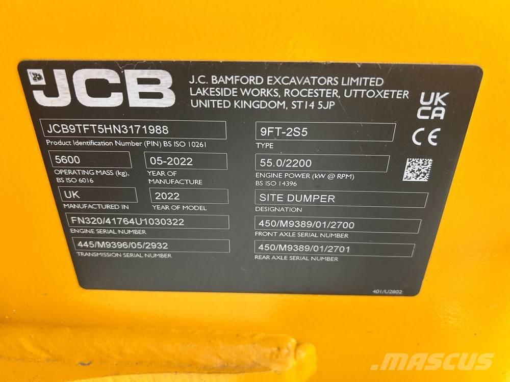 JCB 9TFT-2 Мини-самосвалы