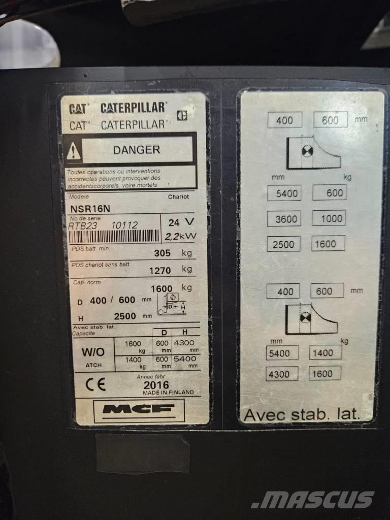 CAT NSR16N (Myyty) Самоходные электроштабелёры