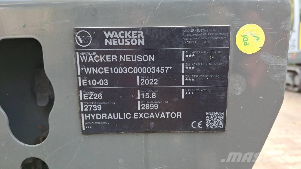 Wacker Neuson EZ26 Гусеничные экскаваторы