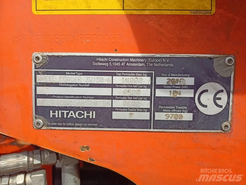 Hitachi ZW150 Фронтальные погрузчики