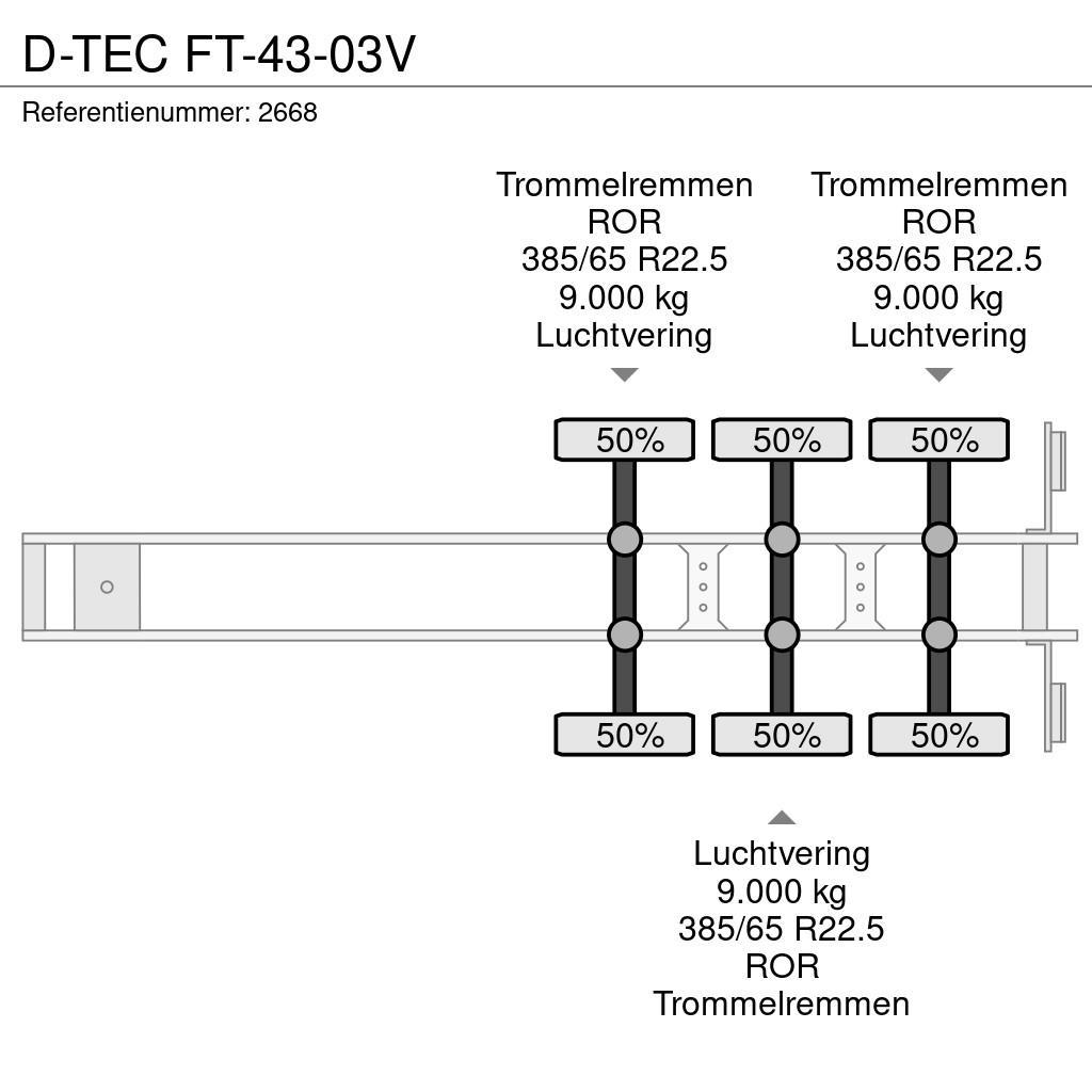 D-tec FT-43-03V Каркасные полуприцепы
