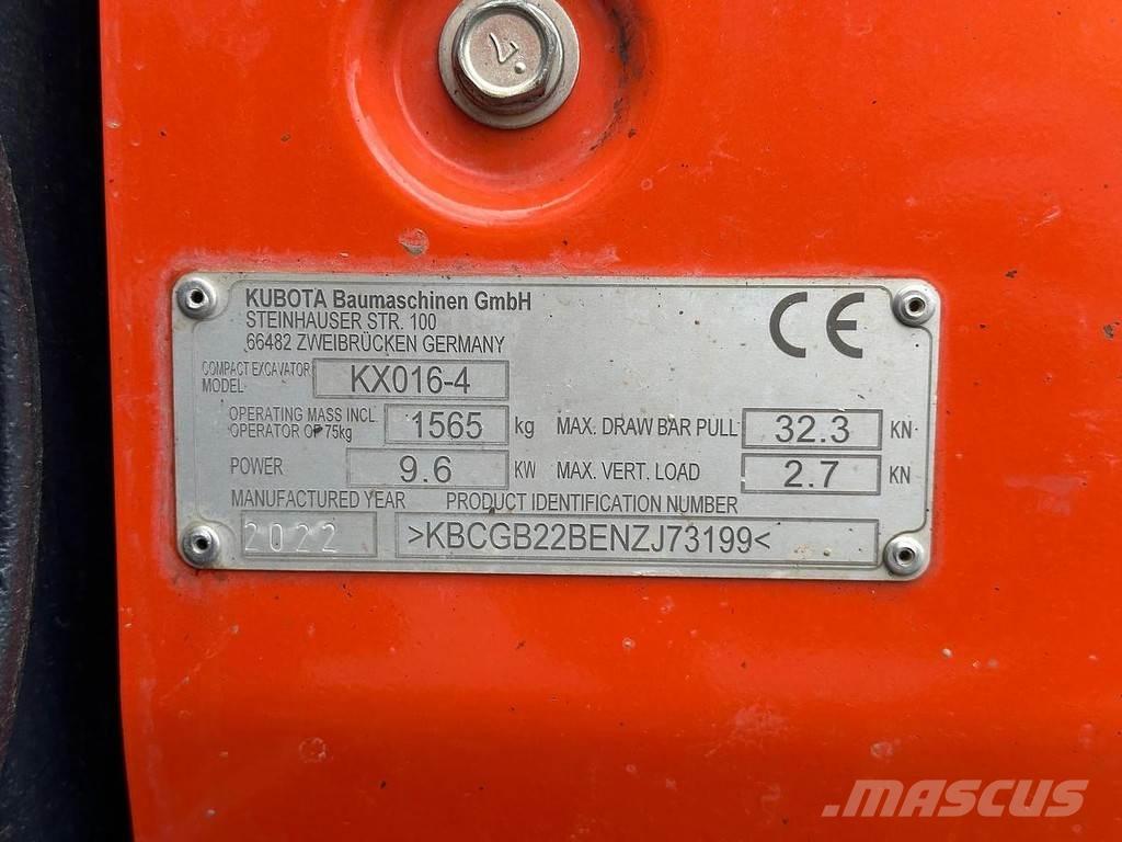 Kubota KX016-4 Мини-экскаваторы