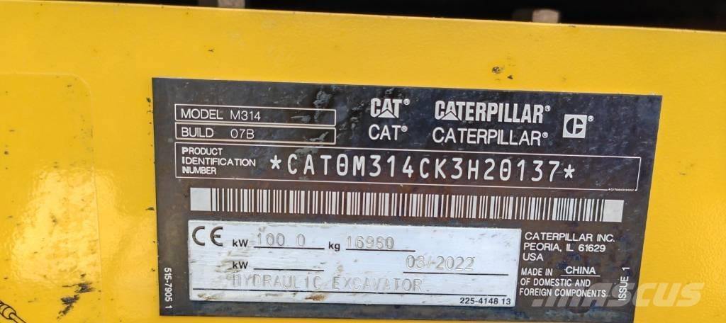 CAT 314 Колёсные экскаваторы
