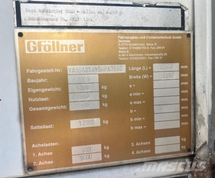 Gföllner SPL2 Полуприцепы-платформы/боковая разгрузка