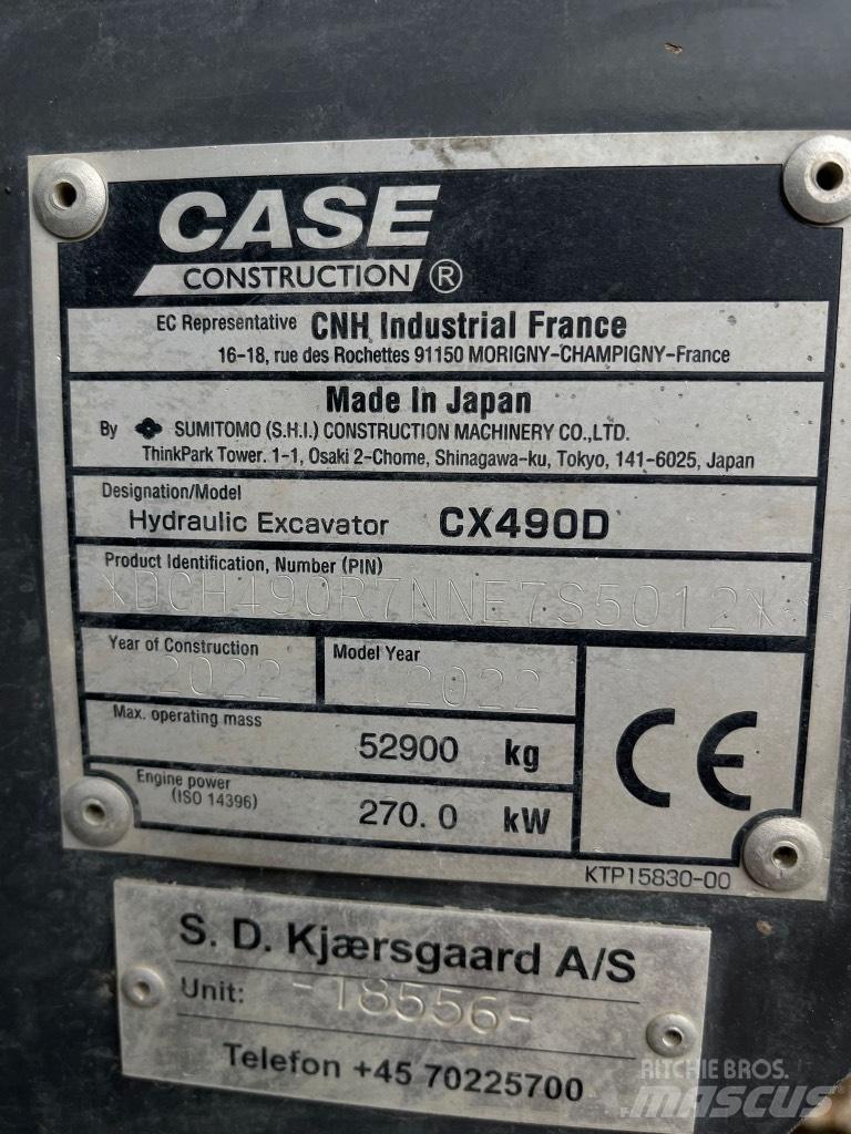 CASE CX 490 D Гусеничные экскаваторы