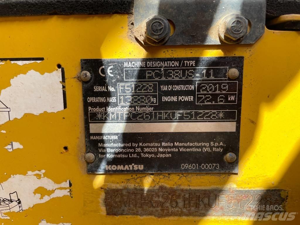 Komatsu PC 138 US-11 Гусеничные экскаваторы