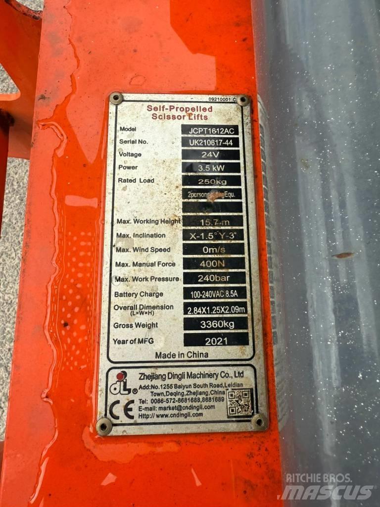 Dingli JCPT1612AC Ножничные подъемники