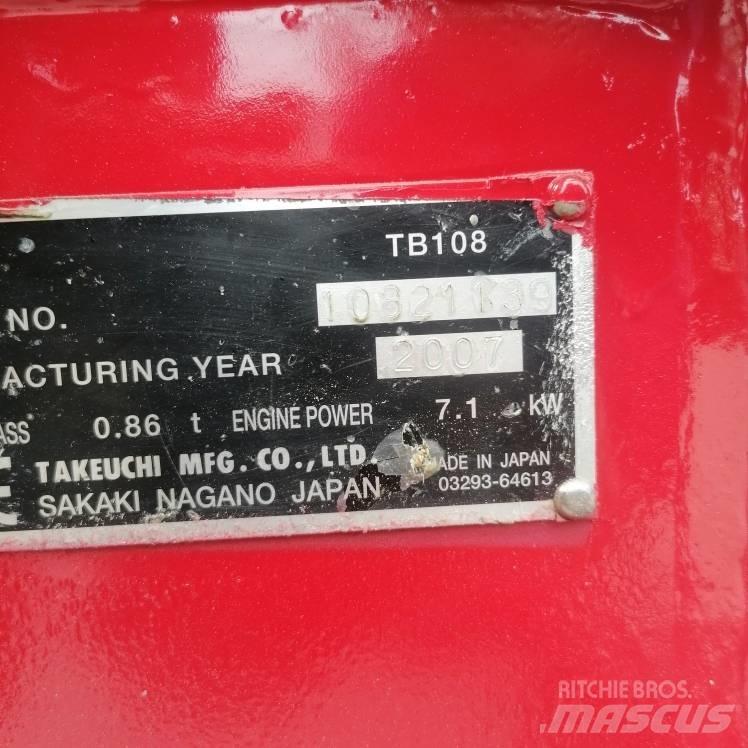Takeuchi TB108 Мини-экскаваторы