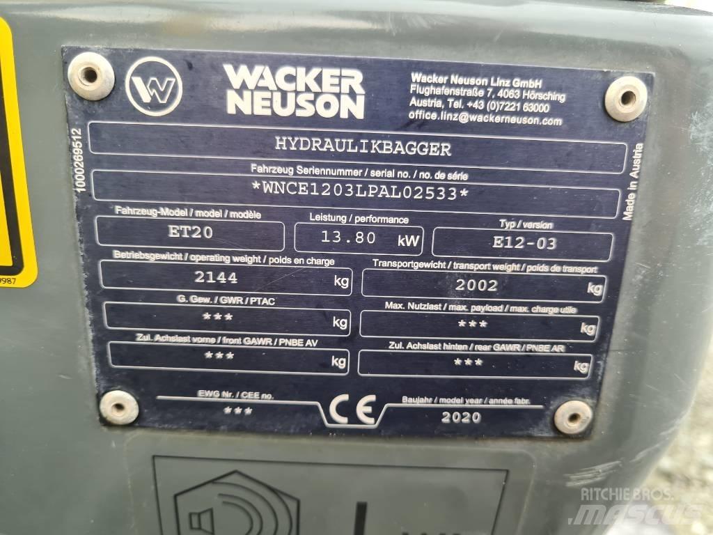 Wacker Neuson ET20 Гусеничные экскаваторы