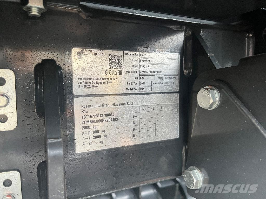 Kverneland 6350R Рулонные пресс-подборщики